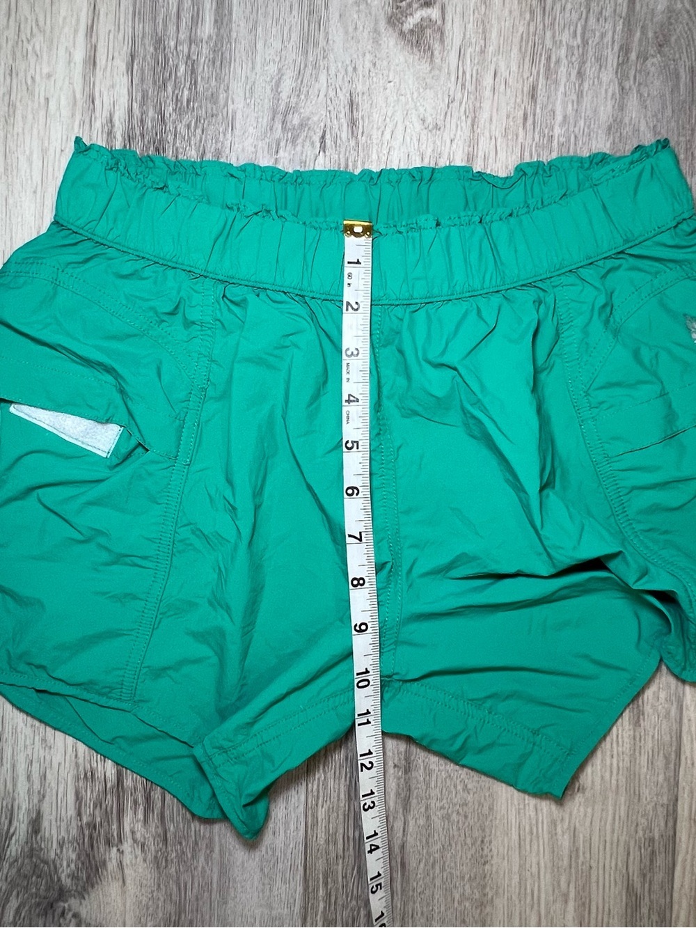 Free People Movement High Rise Elastic Waist Shorts Green - Small - Picture 6 of 8